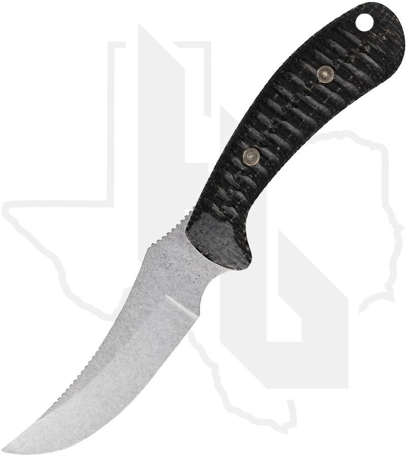 W.R. Case Ridgeback Hunter 30593 - Black Burlap Micarta Laminate