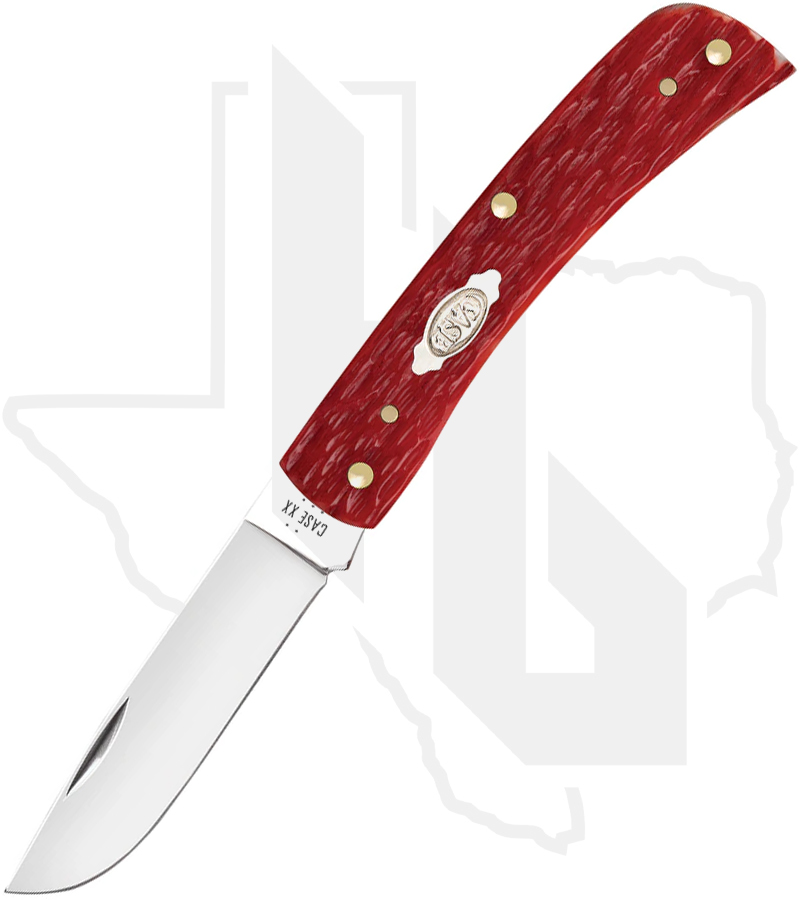 W.R. Case Sod Buster 31945 - Dark Red Bone Peach Seed Jig