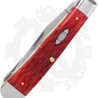 W.R. Case Trapper 31950 - Dark Red, Bone, Peach Seed Jig - Image 2