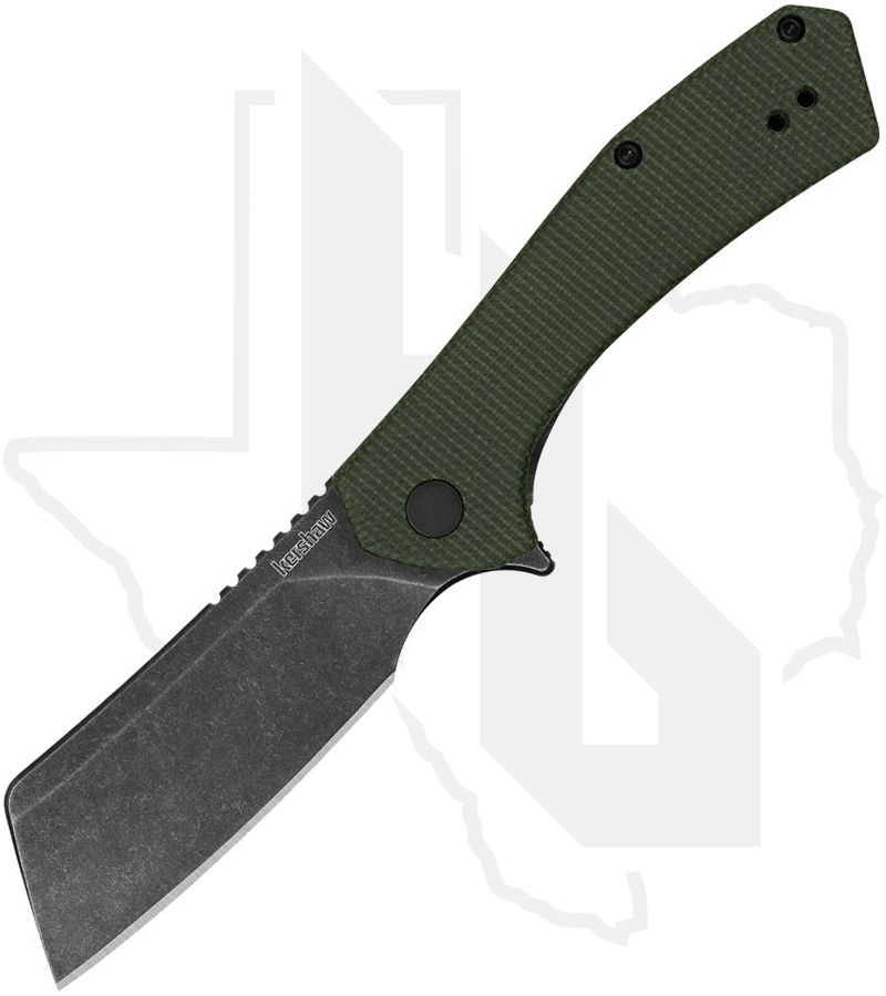 Kershaw Static 3445MCGBW - Green Micarta, Blackwash