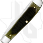 W.R. Case Trapper 39230 - Olive Green Bone Sawcut Jigged - Image 3