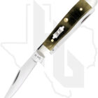 W.R. Case Tiny Trapper 39231 - Olive Green Bone Sawcut Jigged