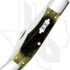 W.R. Case Folding Hunter 39234 - Olive Green Bone Sawcut Jigged - Image 2