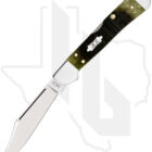 W.R. Case Mini Copperlock 39236 - Olive Green Bone Sawcut Jigged