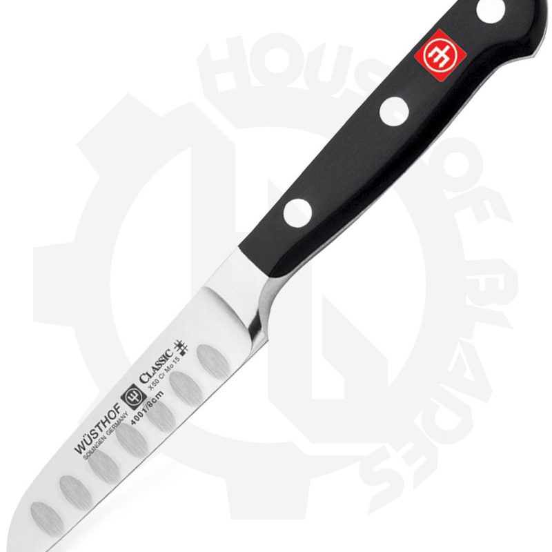 Wusthof Classic 3 in. 4001-7 Black Kitchen Knife