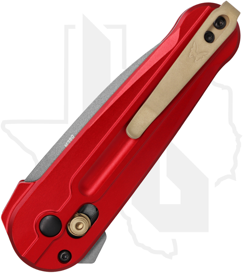 Benchmade Lowden 491GY-01 - Phoenix Red Aluminum - Image 2