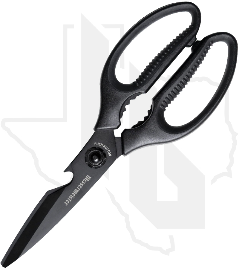 Messermeister Push Button Take Apart Shears PBS-8B - Black