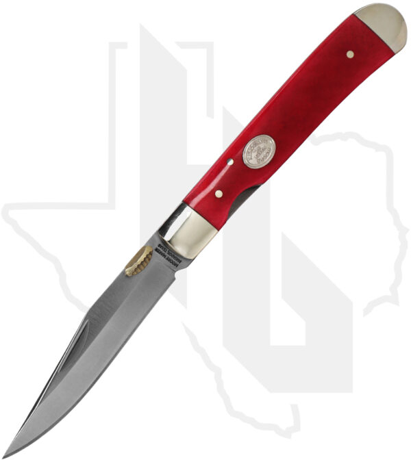 Moore Maker Single Blade Trapper 5102LLG-RED - Red Bone