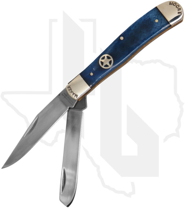 Moore Maker Trapper 5202LAW - Blue Bone, Silver Star Badge Inlay