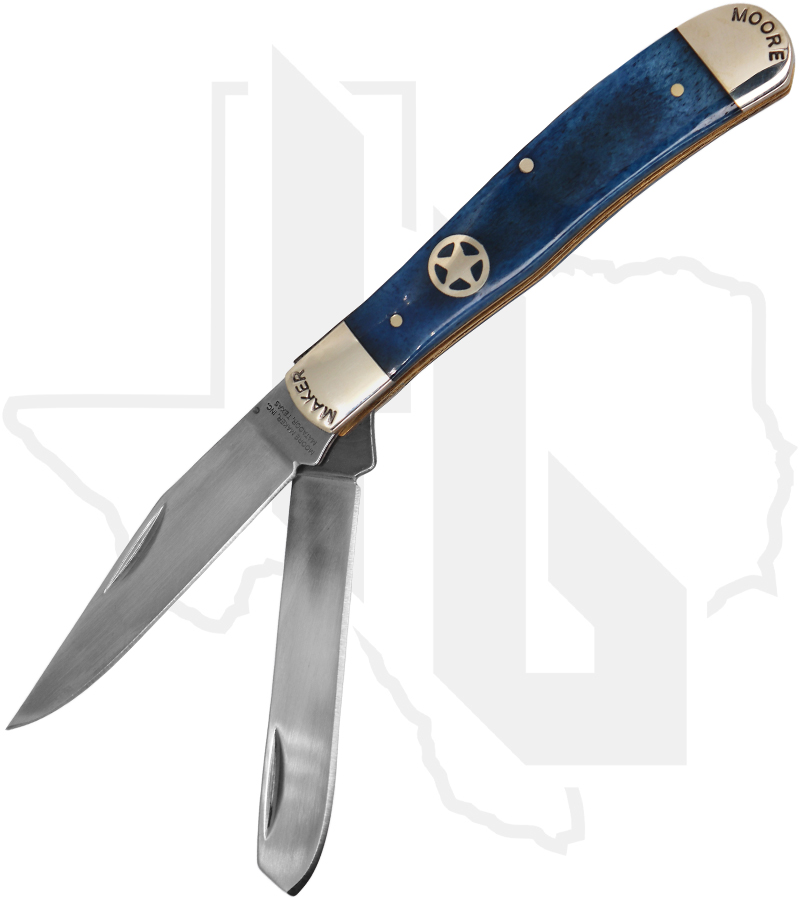 Moore Maker Trapper 5202LAW - Blue Bone, Silver Star Badge Inlay