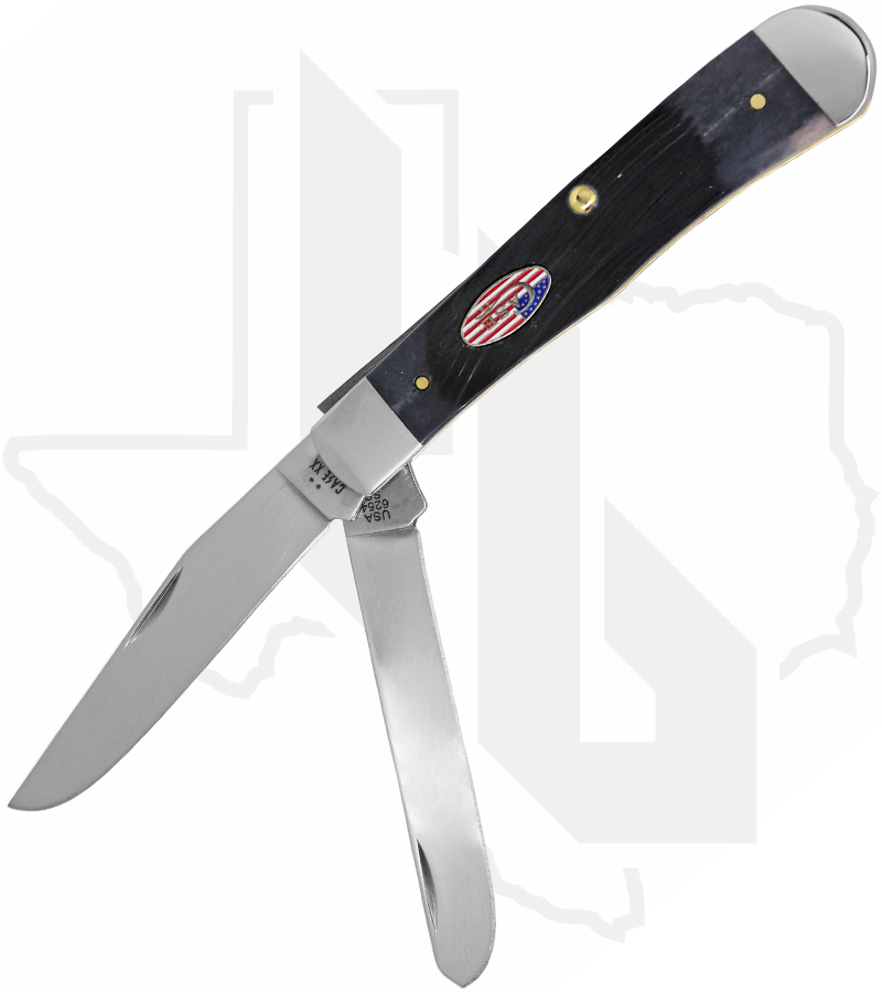 W.R. Case Trapper 53060 - Gray Bone, Sawcut, Jigged