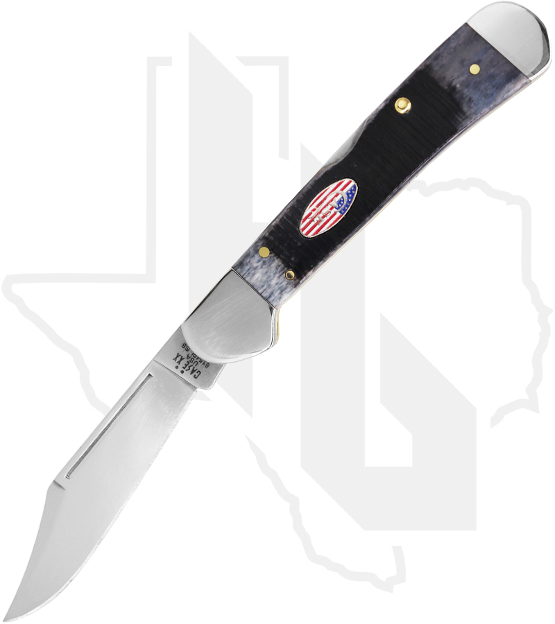 W.R. Case Copper Lock 53063 - Gray Bone, Sawcut, Jigged