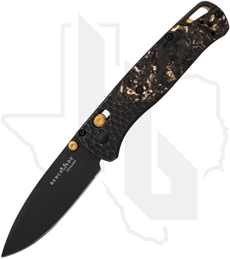 Benchmade Bugout 535BK-251 - Gold Marbled Carbon Fiber, Textrued, Cerakote