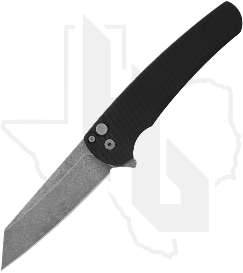 Protech Malibu 5435-AW - Dragon Scale, Black, Acid Washed