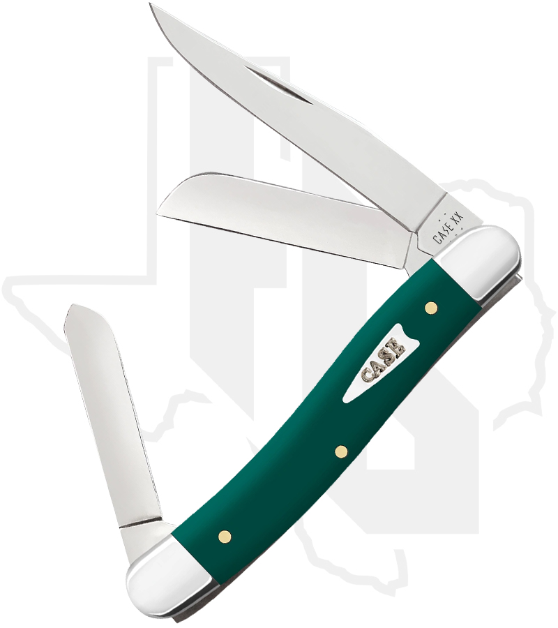 W.R. Case Medium Stockman 64535 - Spruce Green Synthetic, Smooth