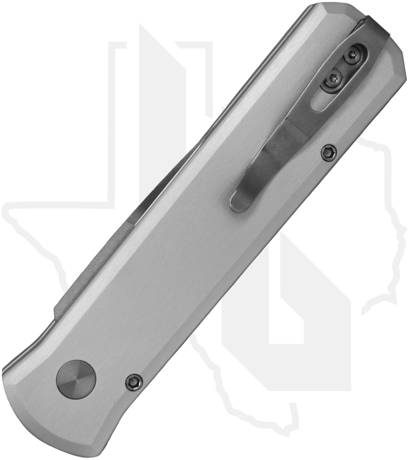 Protech Godson 7210-SLV-CROSSCUT - Silver Aluminum, Crosscut Carbon Fiber Inlay - Image 2