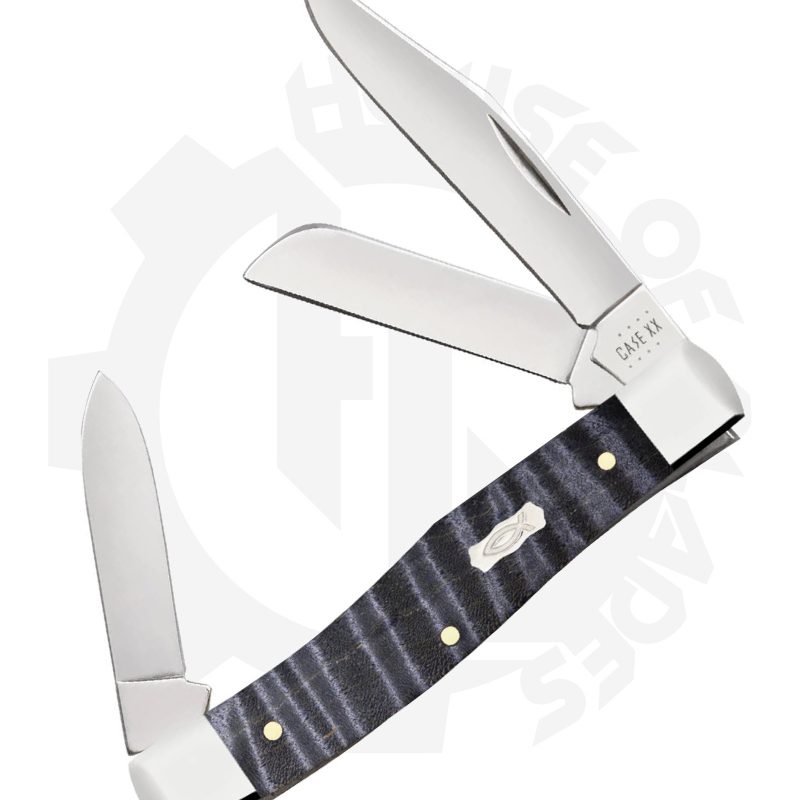 W.R. Case Medium Stockman 80541 - Purple Curly Maple, Smooth