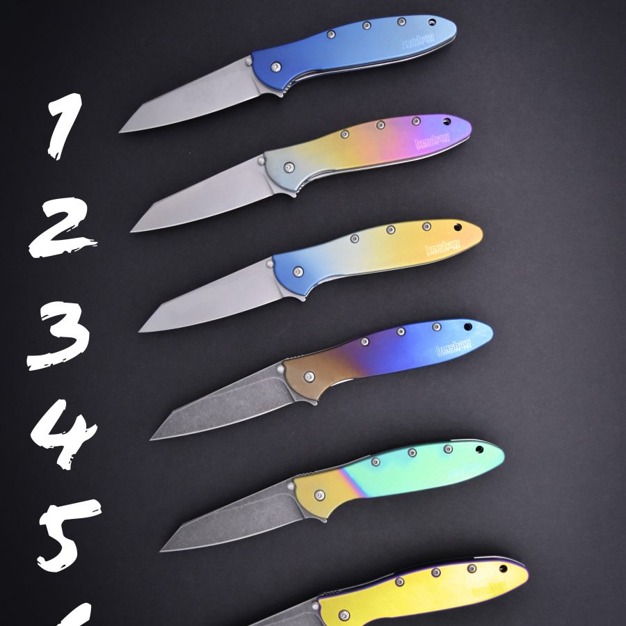 Kershaw Leek 1660TI20CV-ANO - Titanium, Anodized, Custom