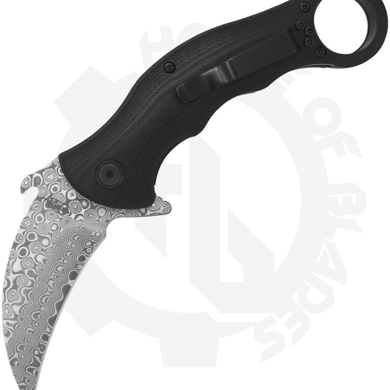 BUCKNBEAR Damascus Pocket Karambit BNB1221KFD - G-10