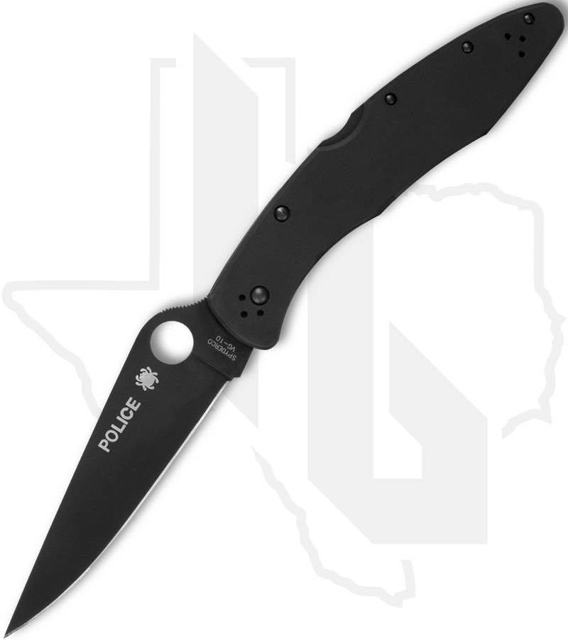 Spyderco Police C07BKP - Black Out, Stainless Steel