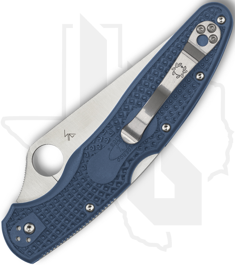 Spyderco Police 4 Lightweight C07PCBL4 - Cobalt Blue - Image 2