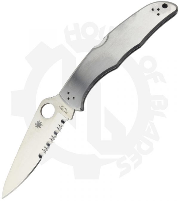 Spyderco Endura 4 C10PS - Partially Serrated, Stainless Steel
