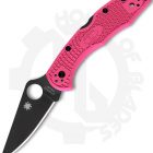 Spyderco Delica C11FPPNS30VBK - Pink, FRN