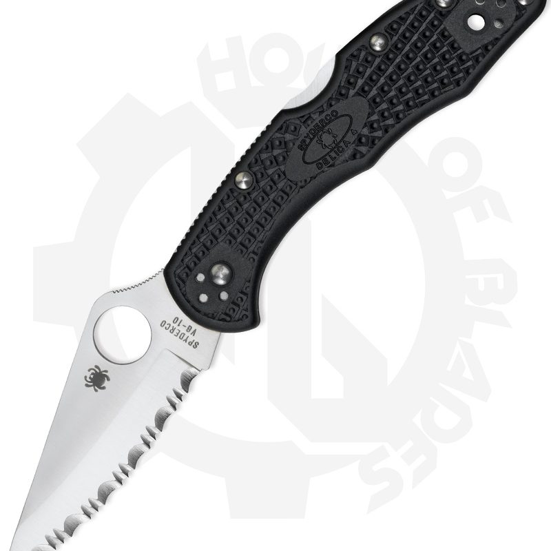 Spyderco Delica 4 C11SBK - Black, FRN