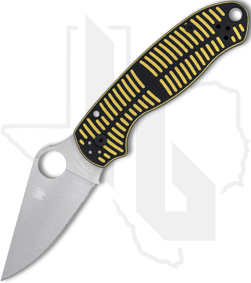 Spyderco Para 3 C223GBKYLMCP - Salt, Yellow, Black G-10
