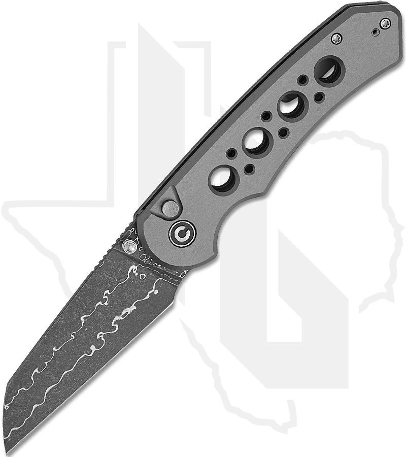 CIVIVI Pragma Prime C24067-DS1 - Gray Aluminum, Damascus