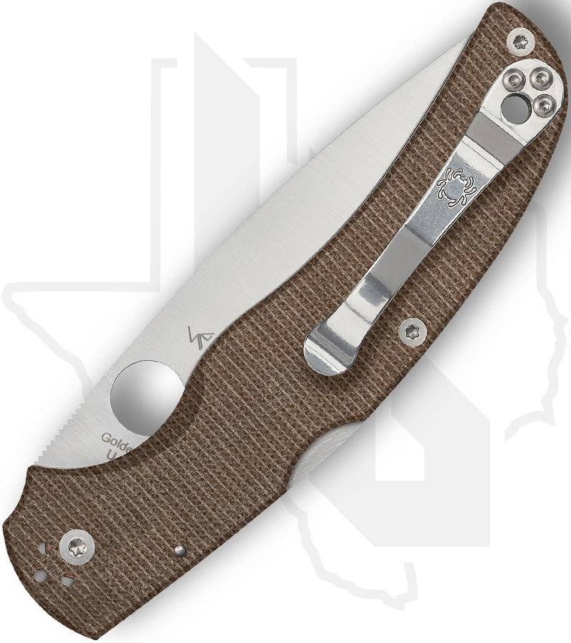Spyderco Native Chief C244MPCW - Brown Canvas Micarta - Image 2