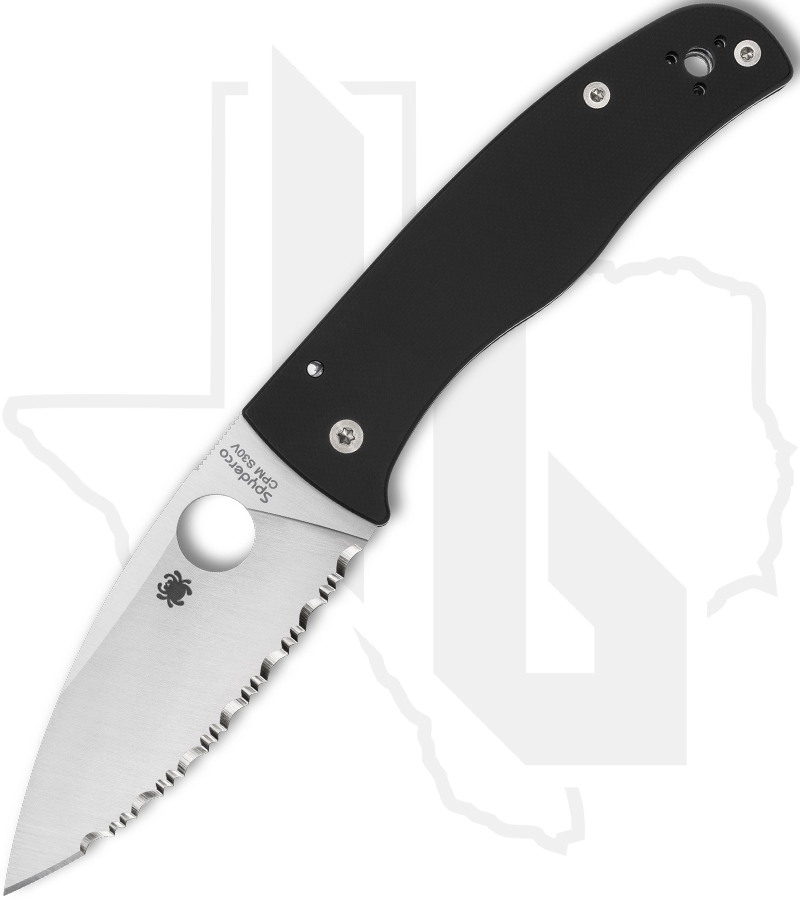 Spyderco Bodacious C263GS - Black G-10, SpyderEdge