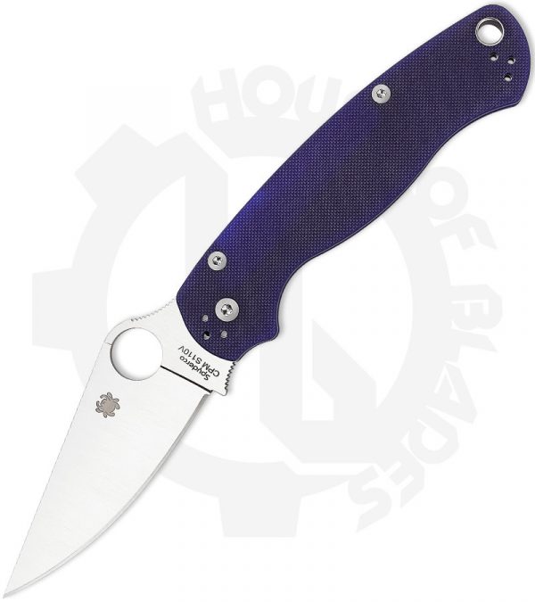 Spyderco Paramilitary 2 C81GPDBL2 Blue Purple knife