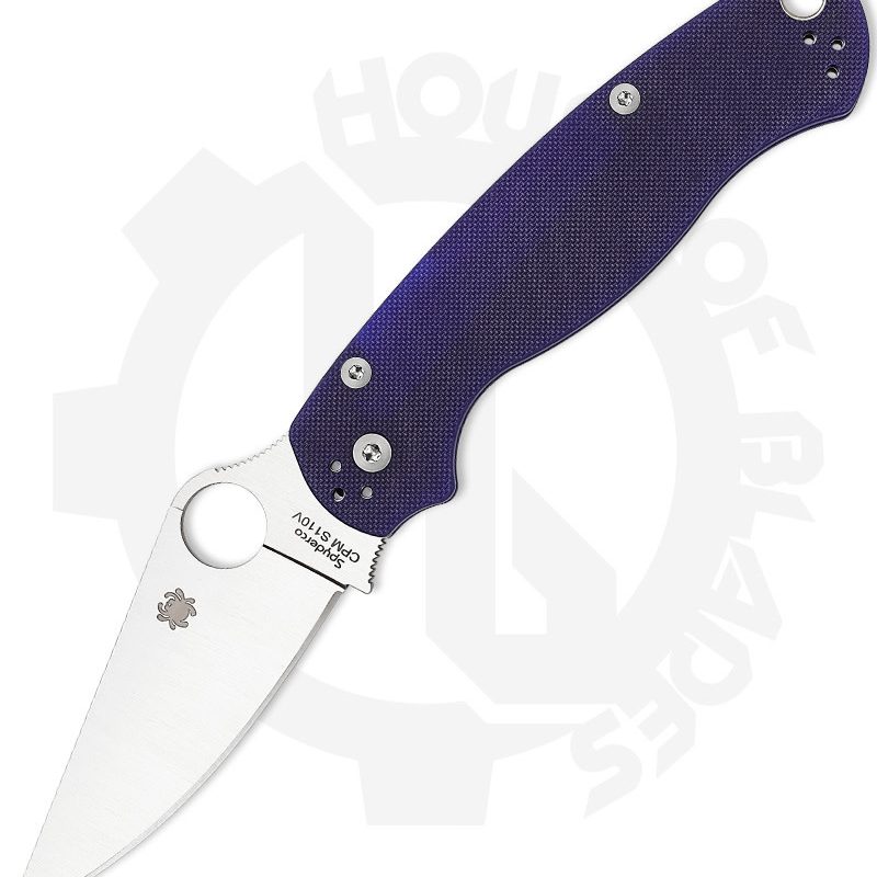 Spyderco Paramilitary 2 C81GPDBL2 Blue Purple knife