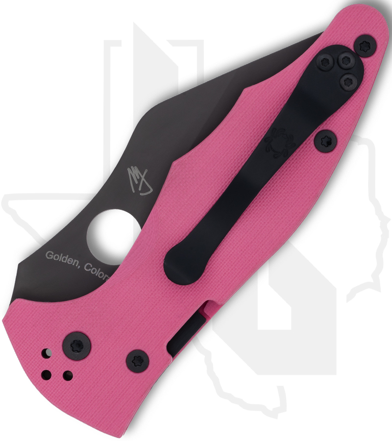 Spyderco Yojimbo 2 C85GPNBKP2 - Pink, G-10 - Image 2