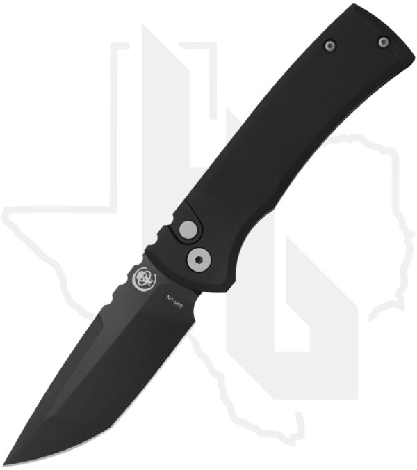 Chaves Knife and Tool Redencion  CK-1A10-2G3F-6D1 - Black Aluminum, DLC, Tanto Edge