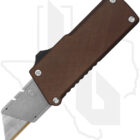 Chaves Knife and Tool Chub Utility OTF CK-8C11-5F6F-3D16 - Brown Crosshatch