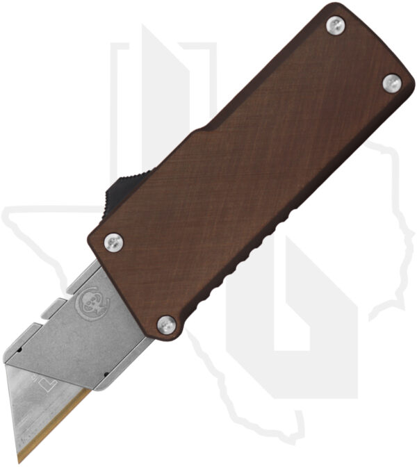 Chaves Knife and Tool Chub Utility OTF CK-8C11-5F6F-3D16 - Brown Crosshatch