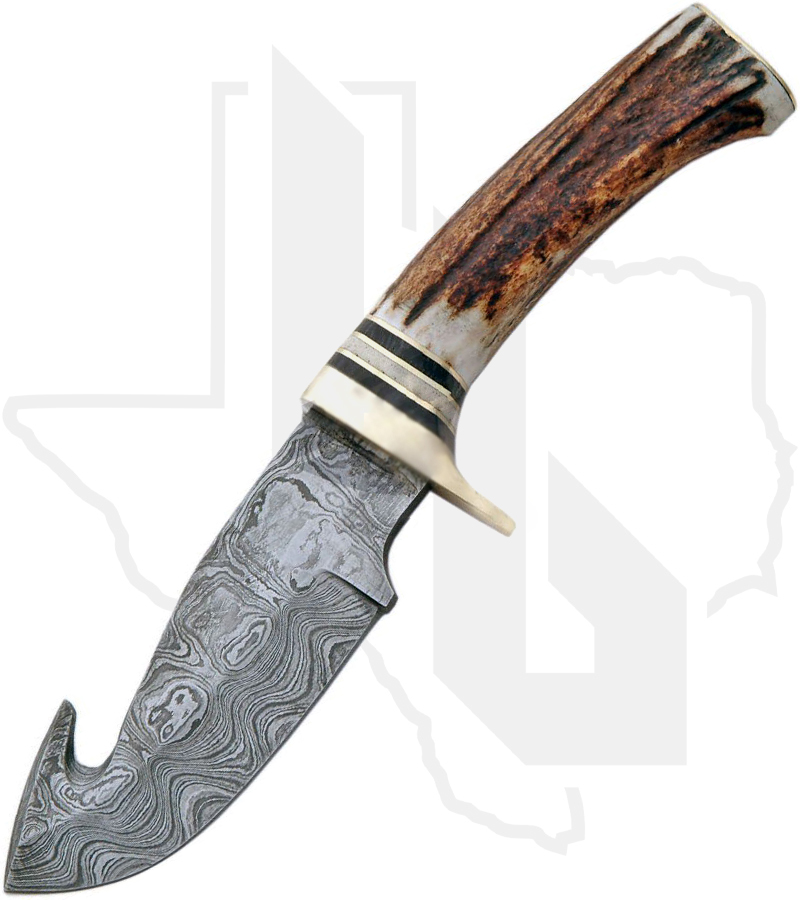 SZCO 9" Guthook Skinner DM-1008 - Stag