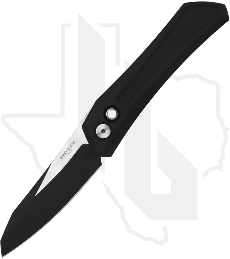 Protech Oligarch DS103-LTD - Black, 2-tone DLC/Satin Blade, MOP Button