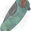 Curtiss Custom Knives Compact F3-COM-SP-1 - Antique Green, Titanium - Image 2