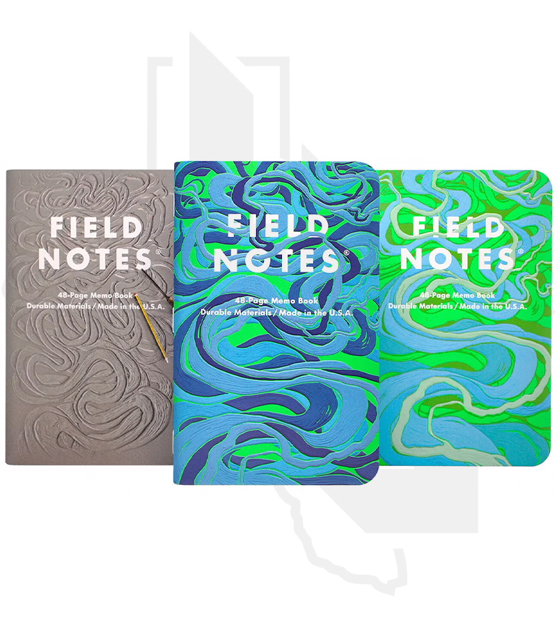 Field Notes Is a River Alive 3-Pack FNC-67 - Blue, Green, Gray