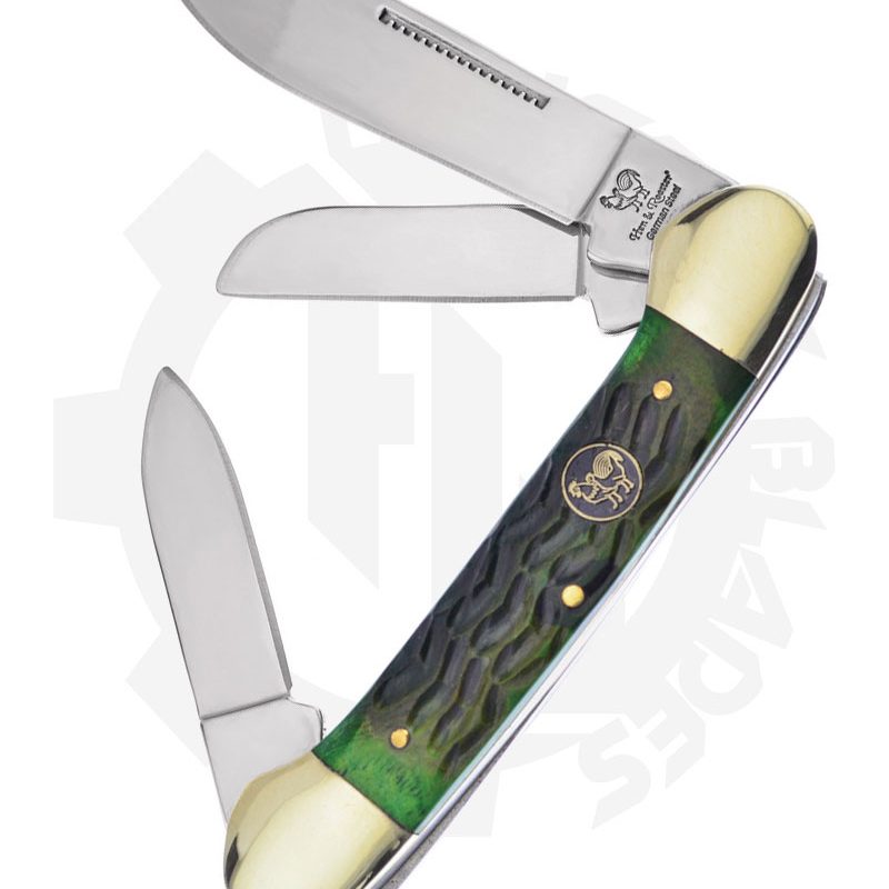 Hen & Rooster Canoe HR-353L-AGB - Antique Green Bone