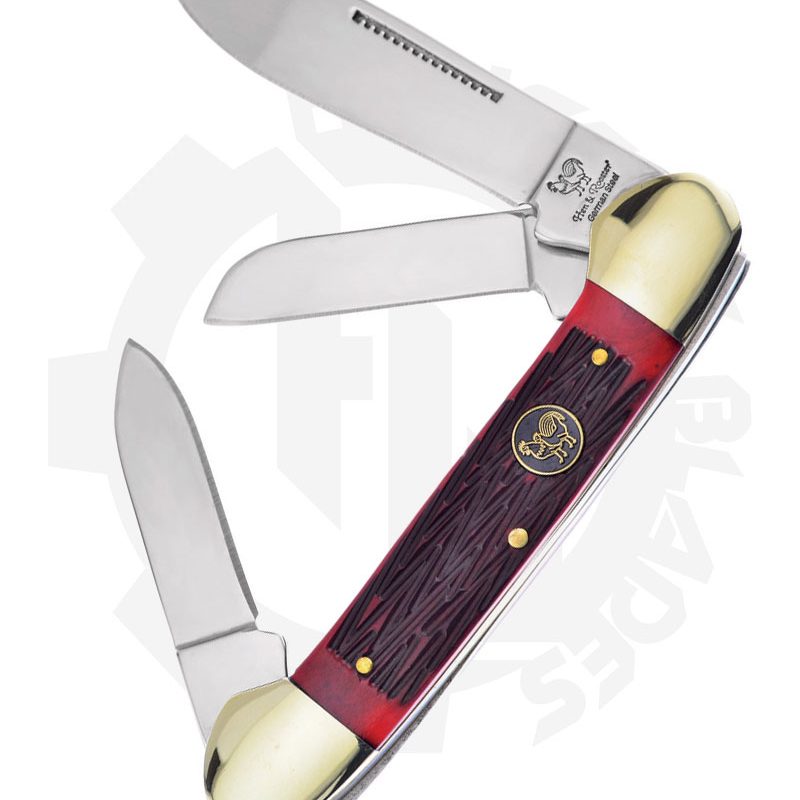 Hen & Rooster Canoe 3 Blade HR-353L-RPB - Red Pick Bone