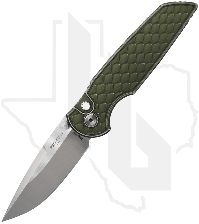 Protech TR-3 Integrity INT1105-LTD-BW-REPTILE-GRN - Battleworn Reptile Textured, Green