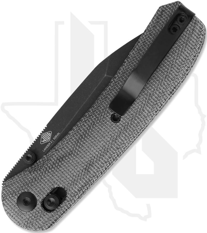 KNAFS Lander 2 KNAFS-00407 - Tanto, Black Micarta - Image 3