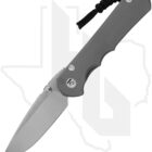Chris Reeve Knives Large Inkosi LIN-1108-006-SLV - Plain Drop Point, Glass Blasted