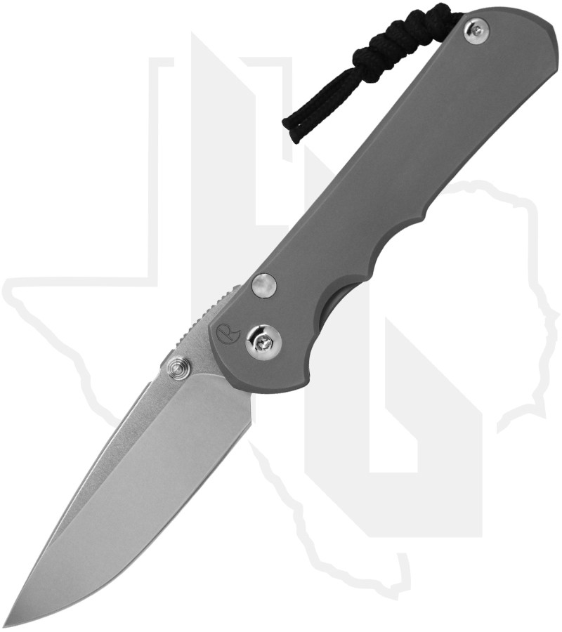 Chris Reeve Knives Large Inkosi LIN-1108-006-SLV - Plain Drop Point, Glass Blasted