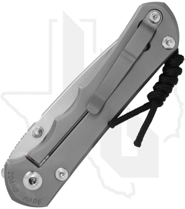 Chris Reeve Knives Large Inkosi LIN-1108-006-SLV - Plain Drop Point, Glass Blasted - Image 2