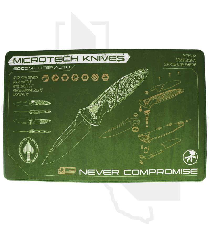 Microtech Socom Elite Auto Mat MAT-SEA - OD Green
